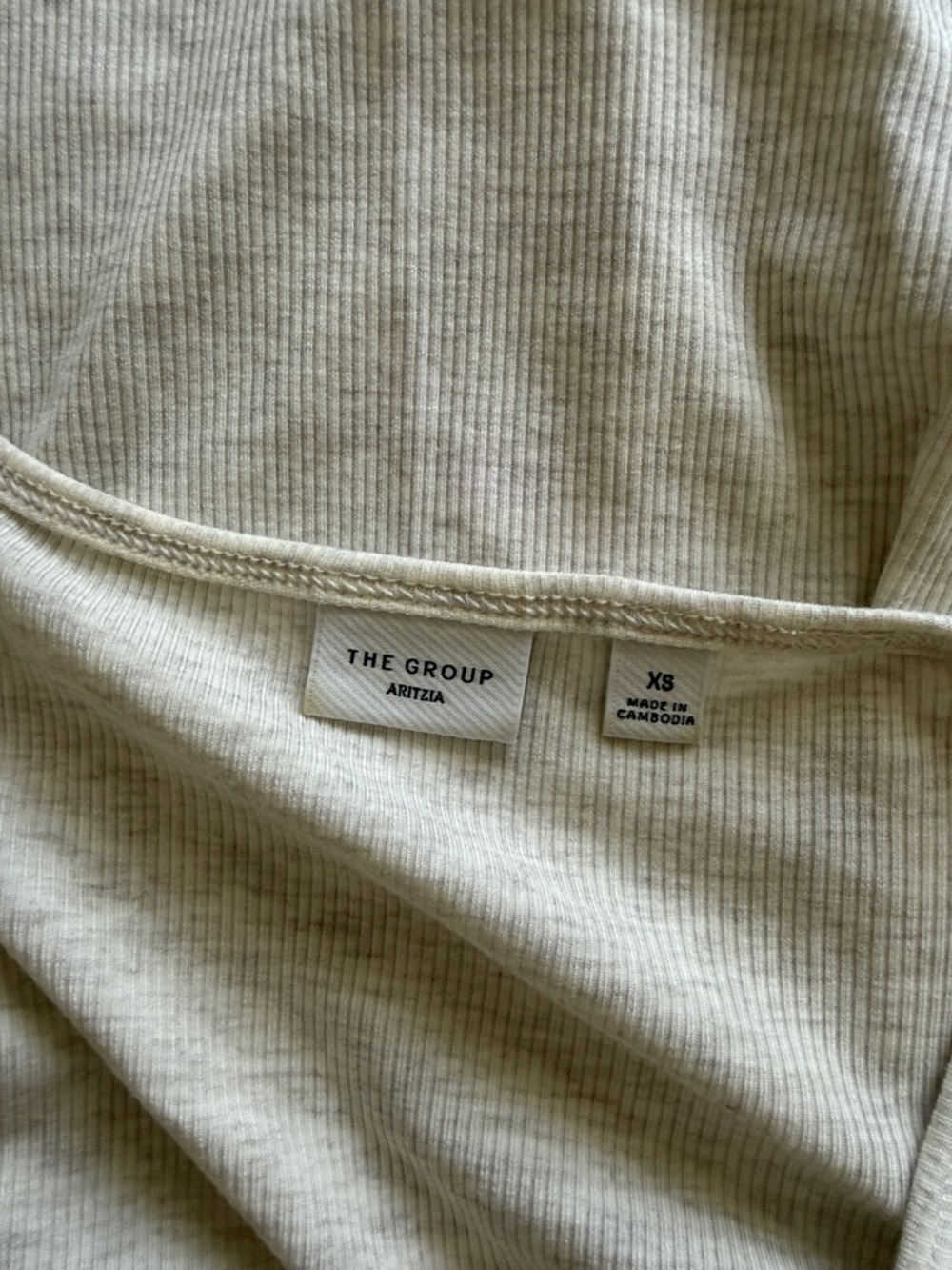 Aritzia The Group Heather Light Birch Lounge Top XS - Picture 5 of 6